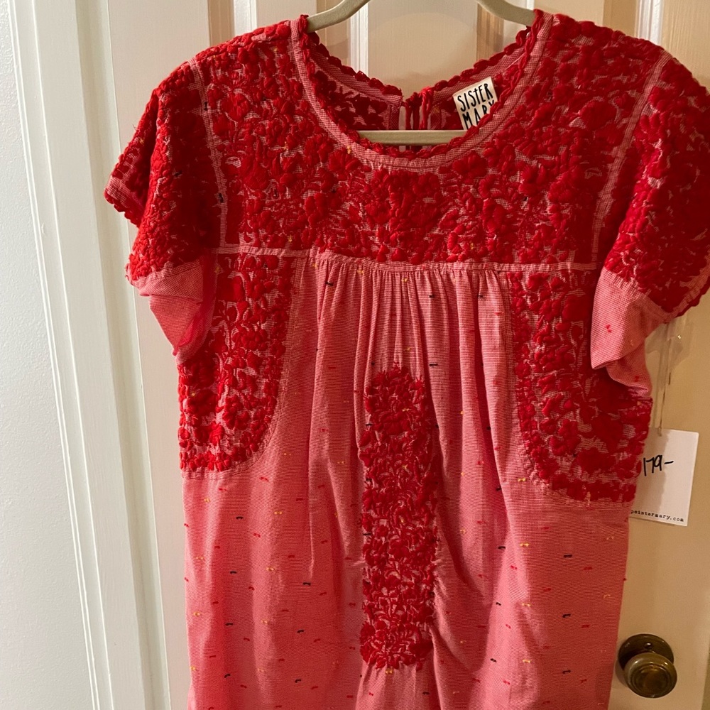Sister Mary embroidered “Mary” dress